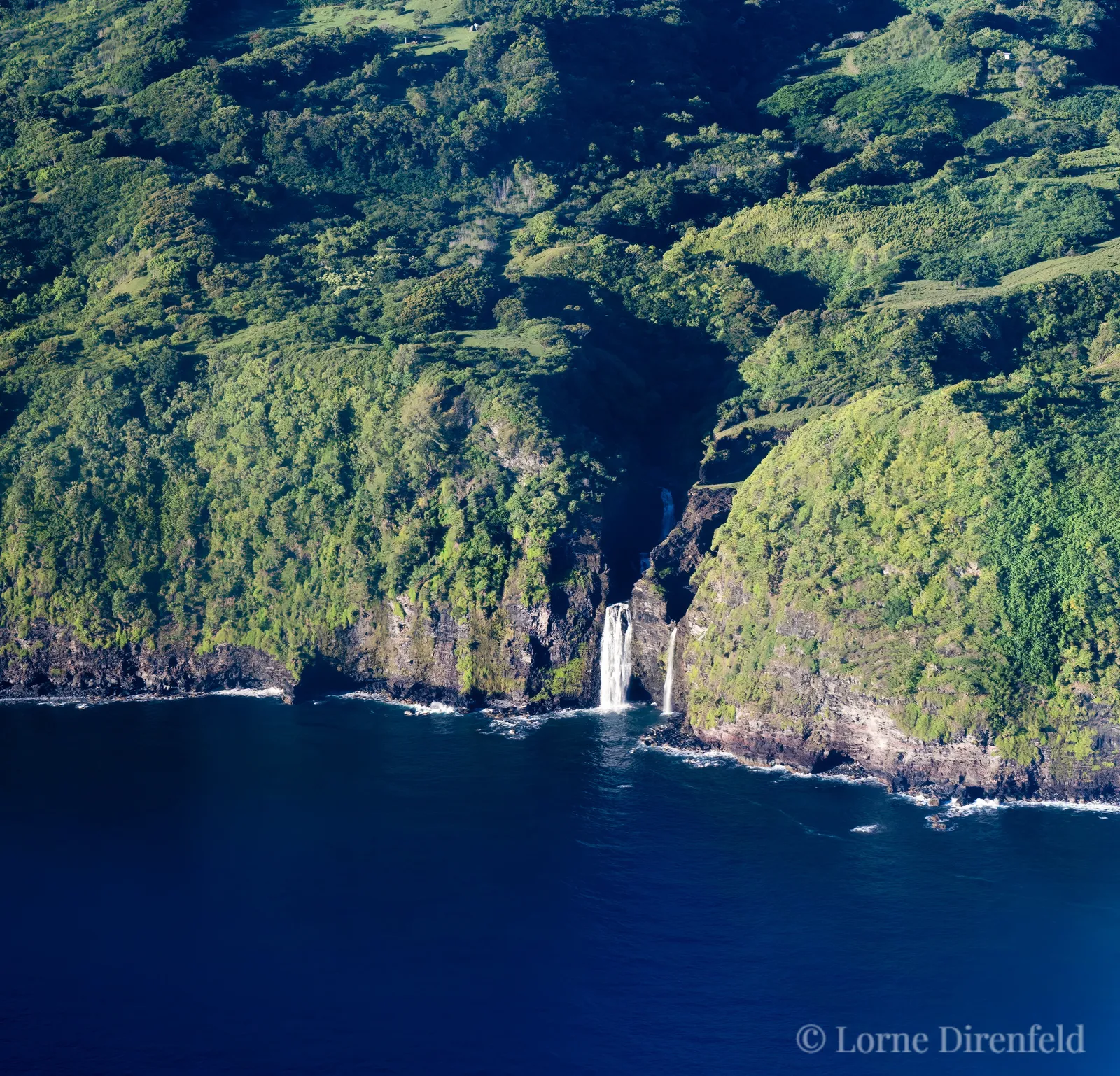 A water fall on the north shore of Maui